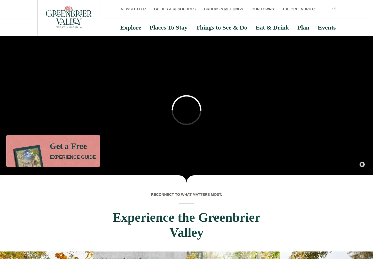 Screenshot of greenbrierwv.com