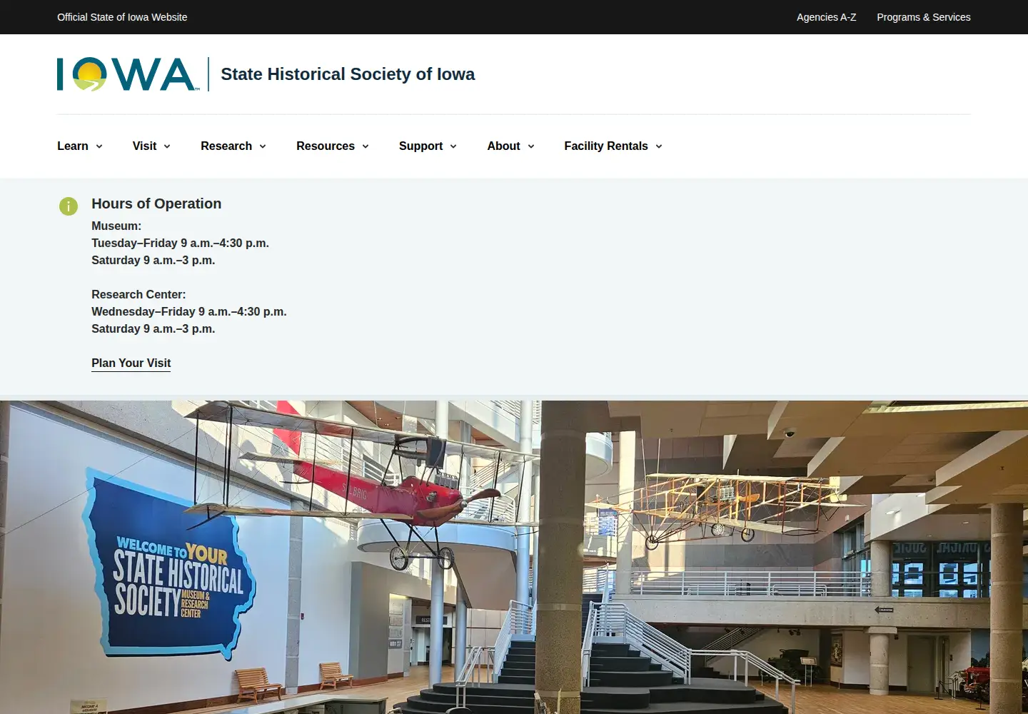 Screenshot of iowahistory.org