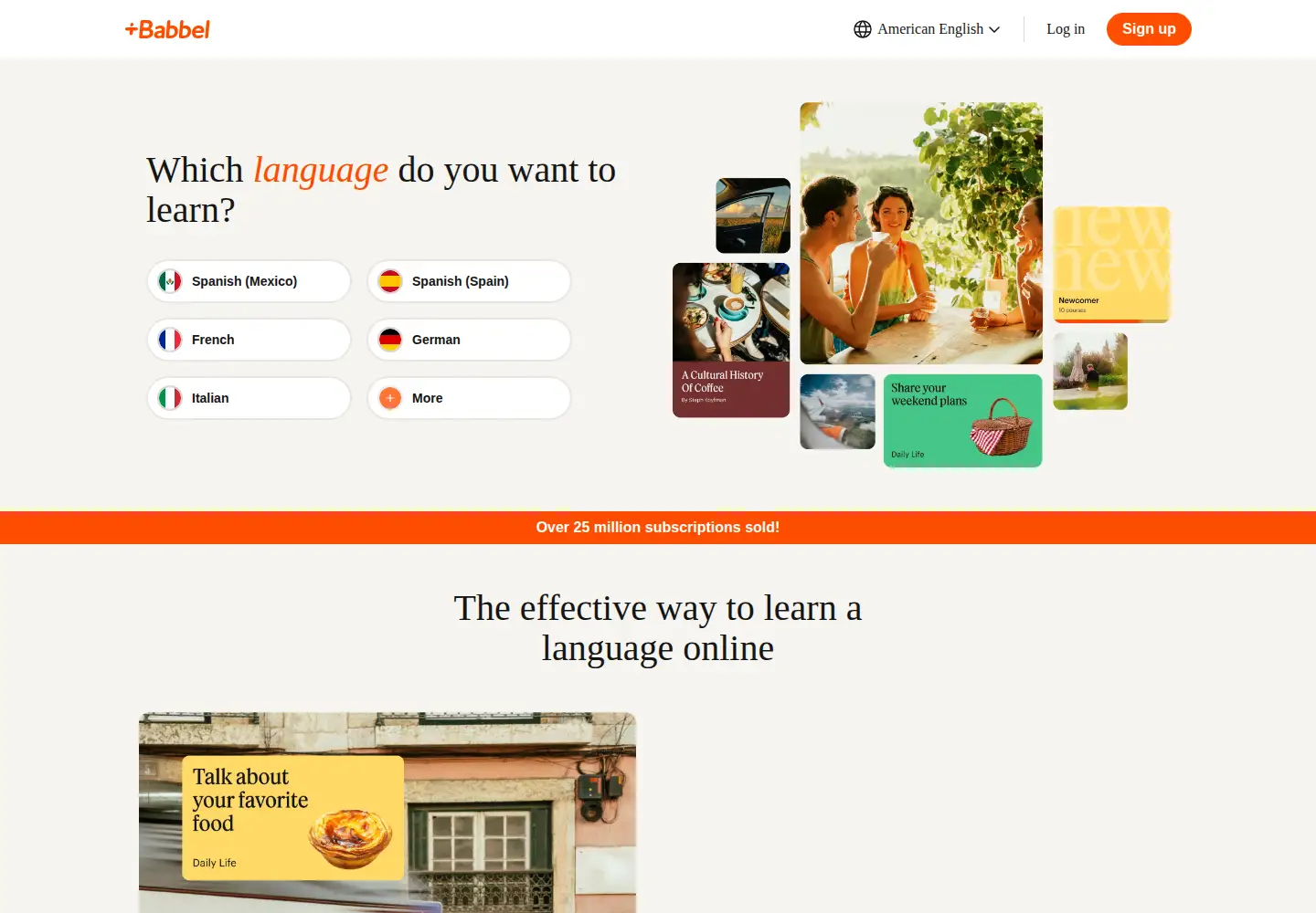 Screenshot of babbel.com
