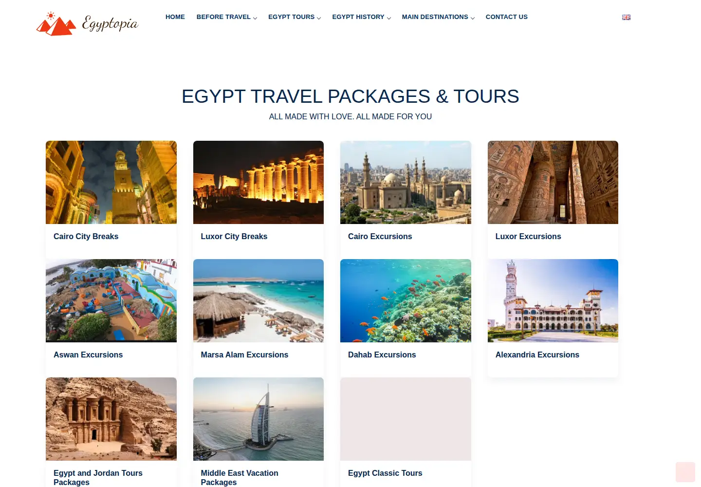 Screenshot of egyptopia.com