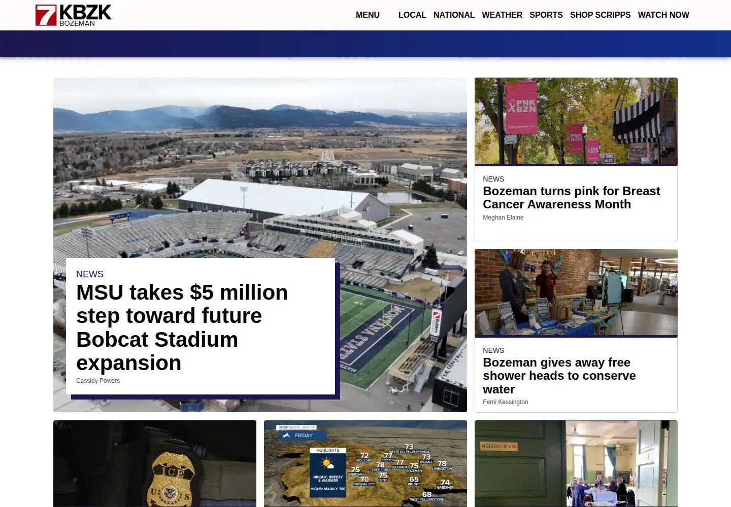 Screenshot of kbzk.com