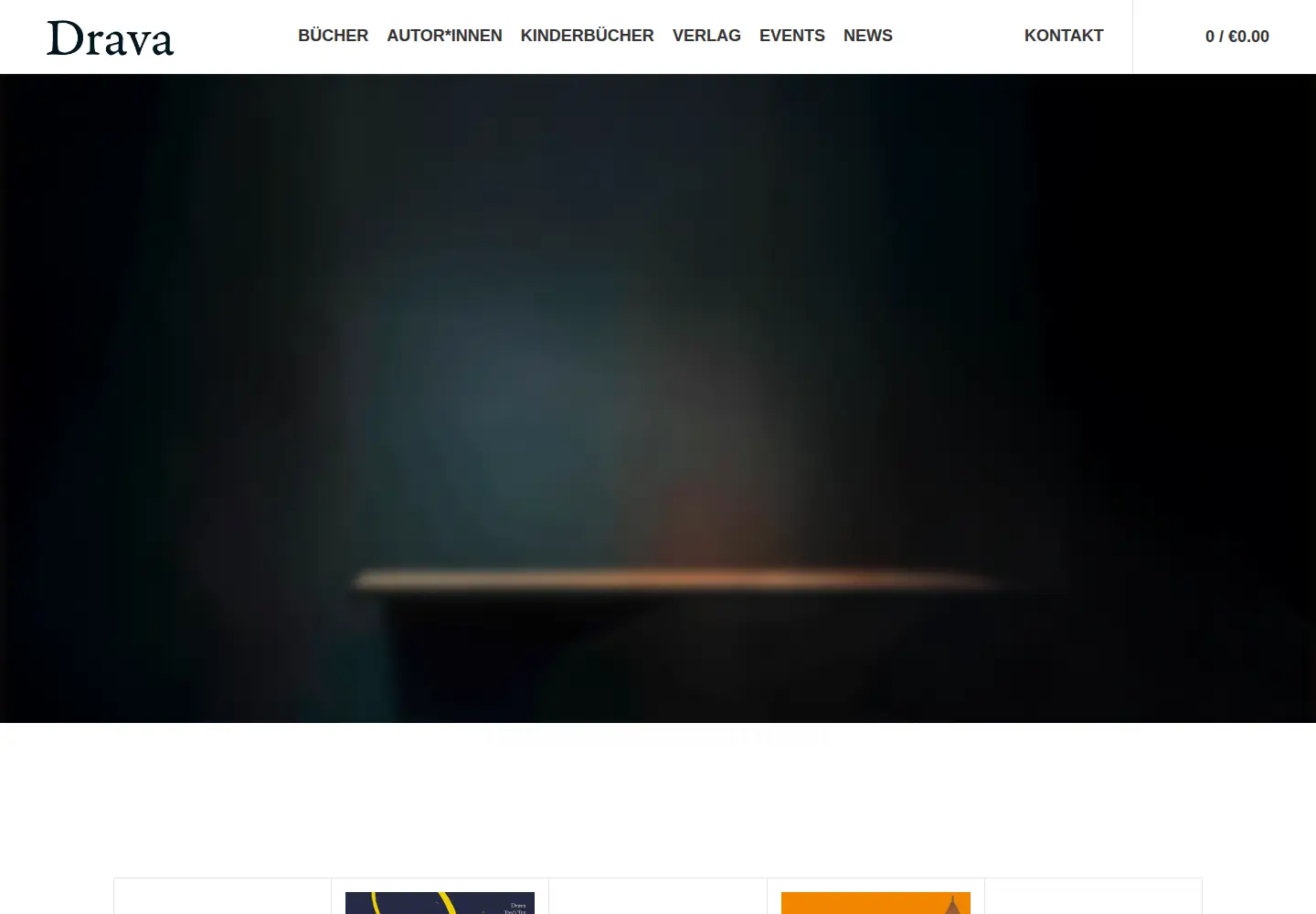 Captured homepage of drava.at in the current scan
