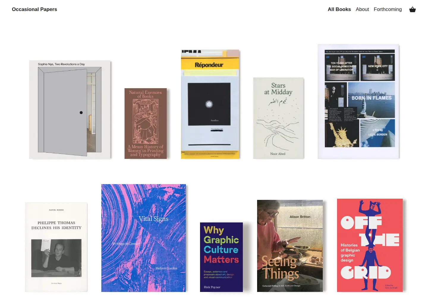 Screenshot of occasionalpapers.org