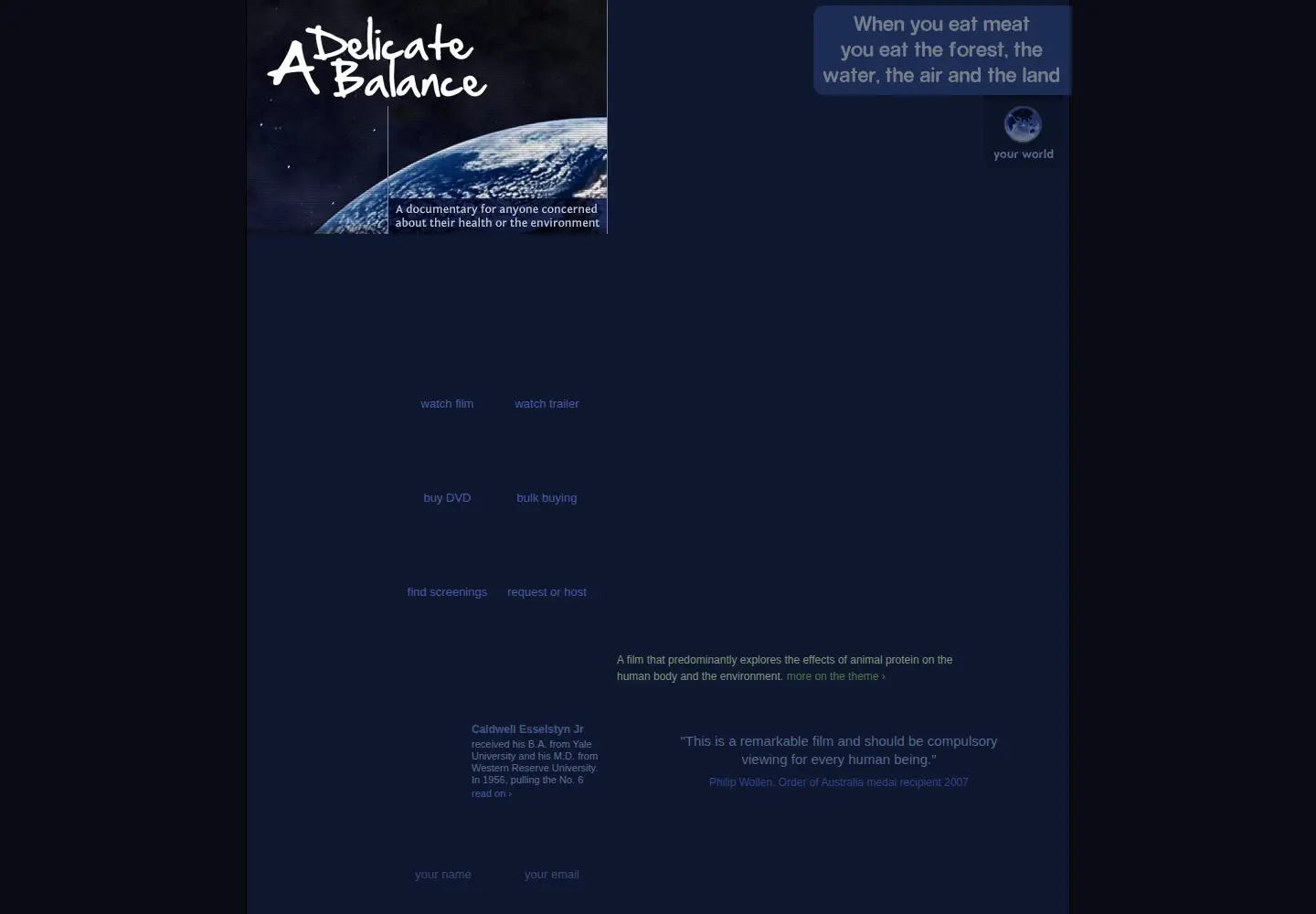 Captured homepage of adelicatebalance.com.au in the current scan