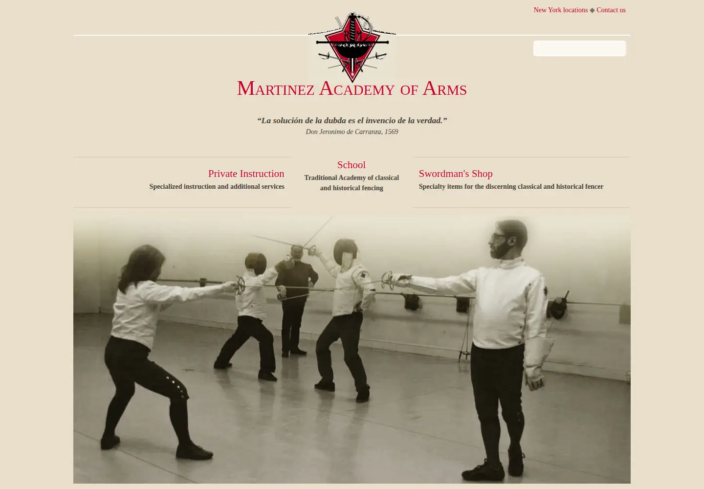 Captured homepage of martinez-destreza.com in the current scan