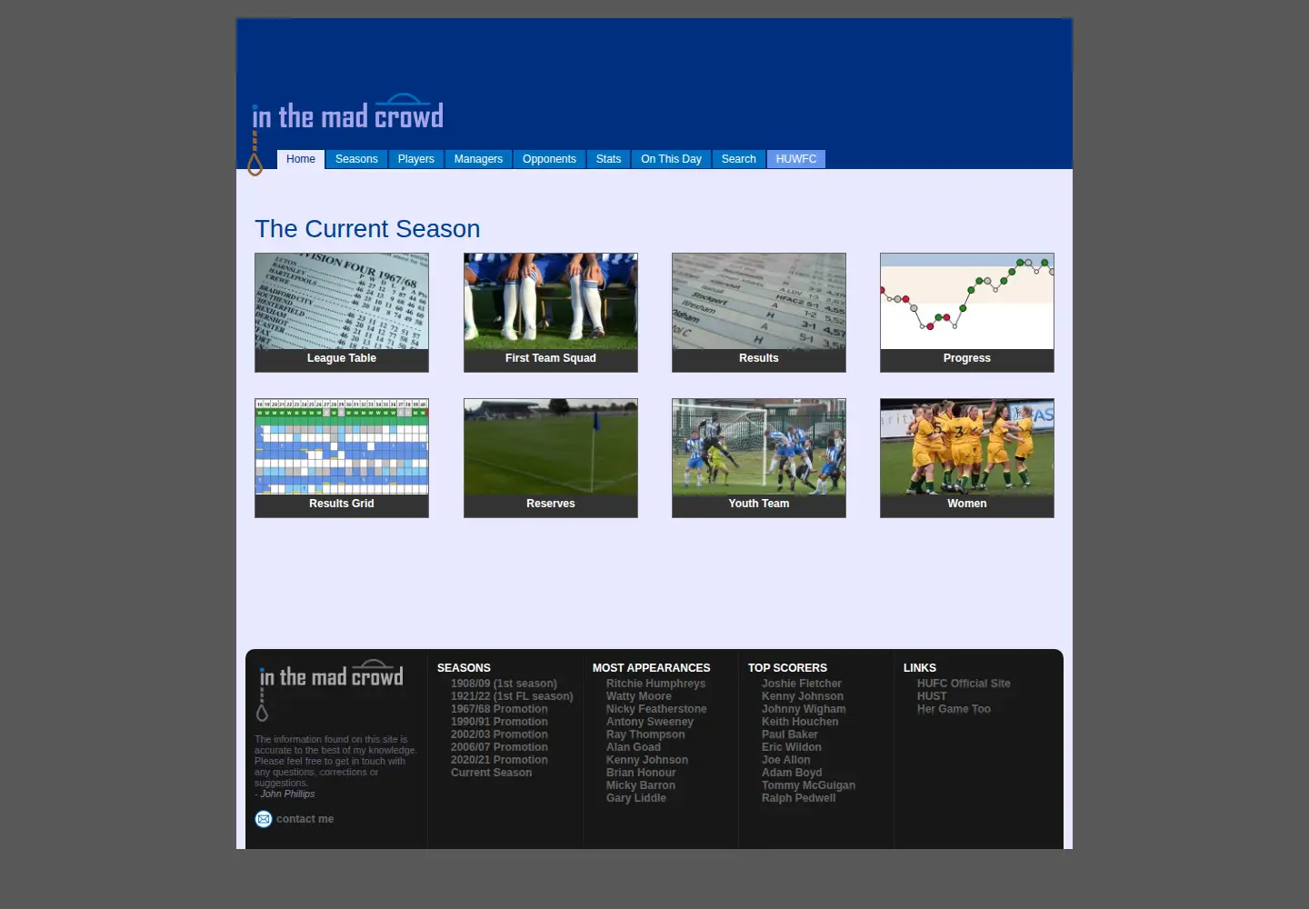 Screenshot of inthemadcrowd.co.uk