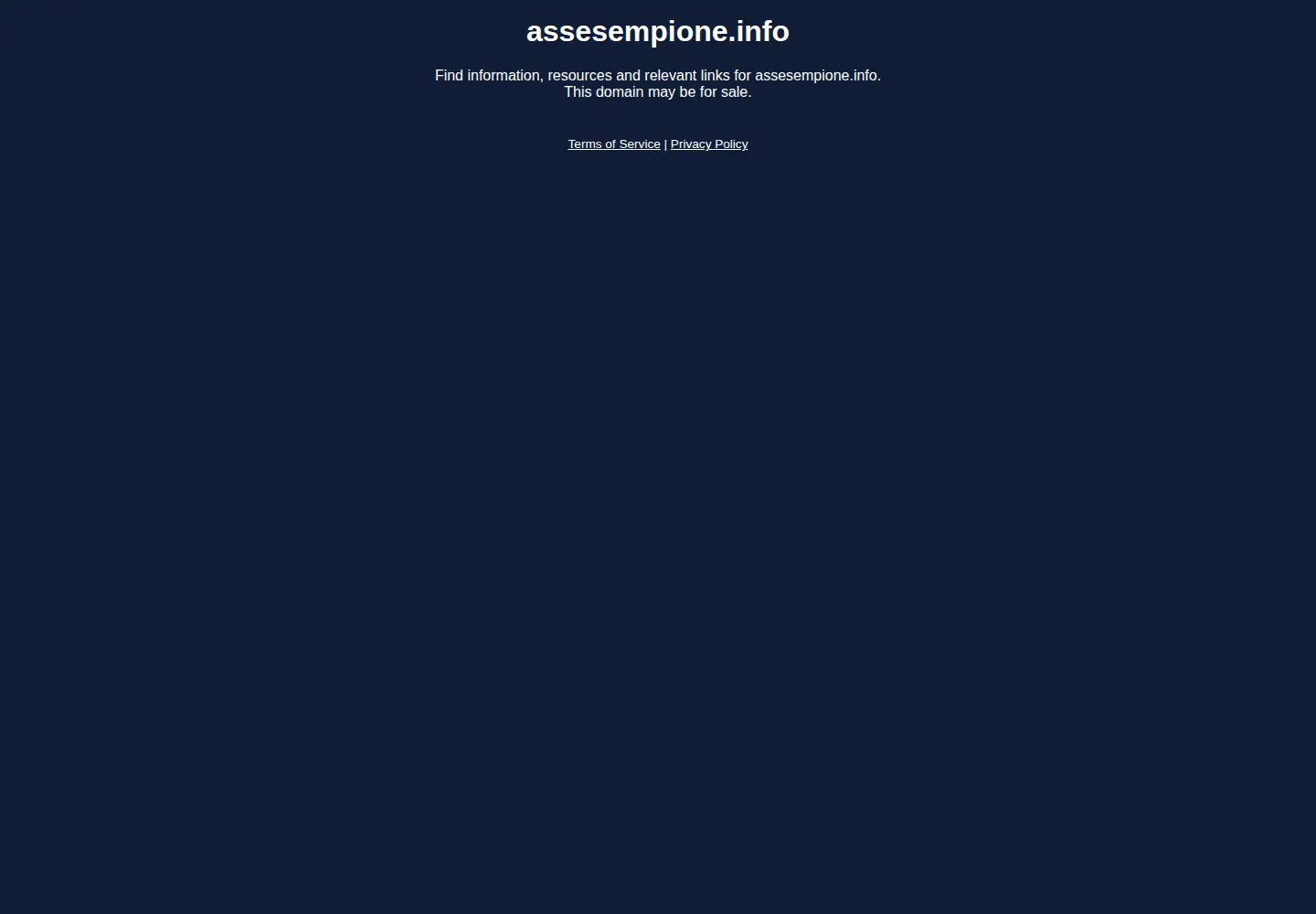 Screenshot of assesempione.info