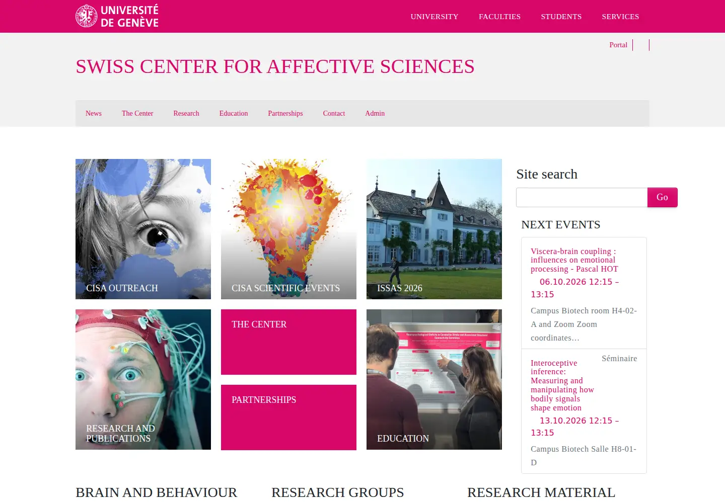 Screenshot of affective-sciences.org