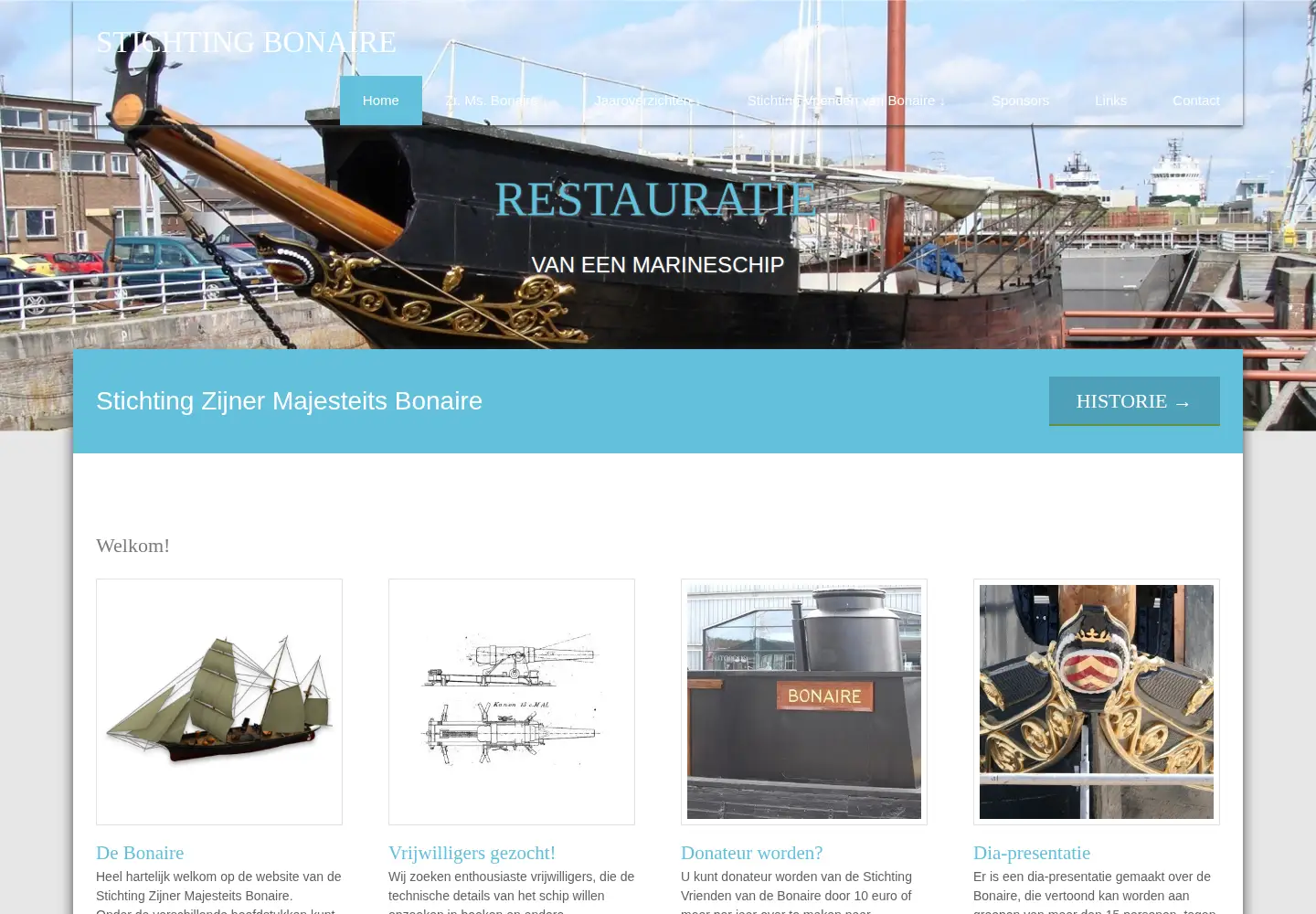 Screenshot of stichtingbonaire.nl