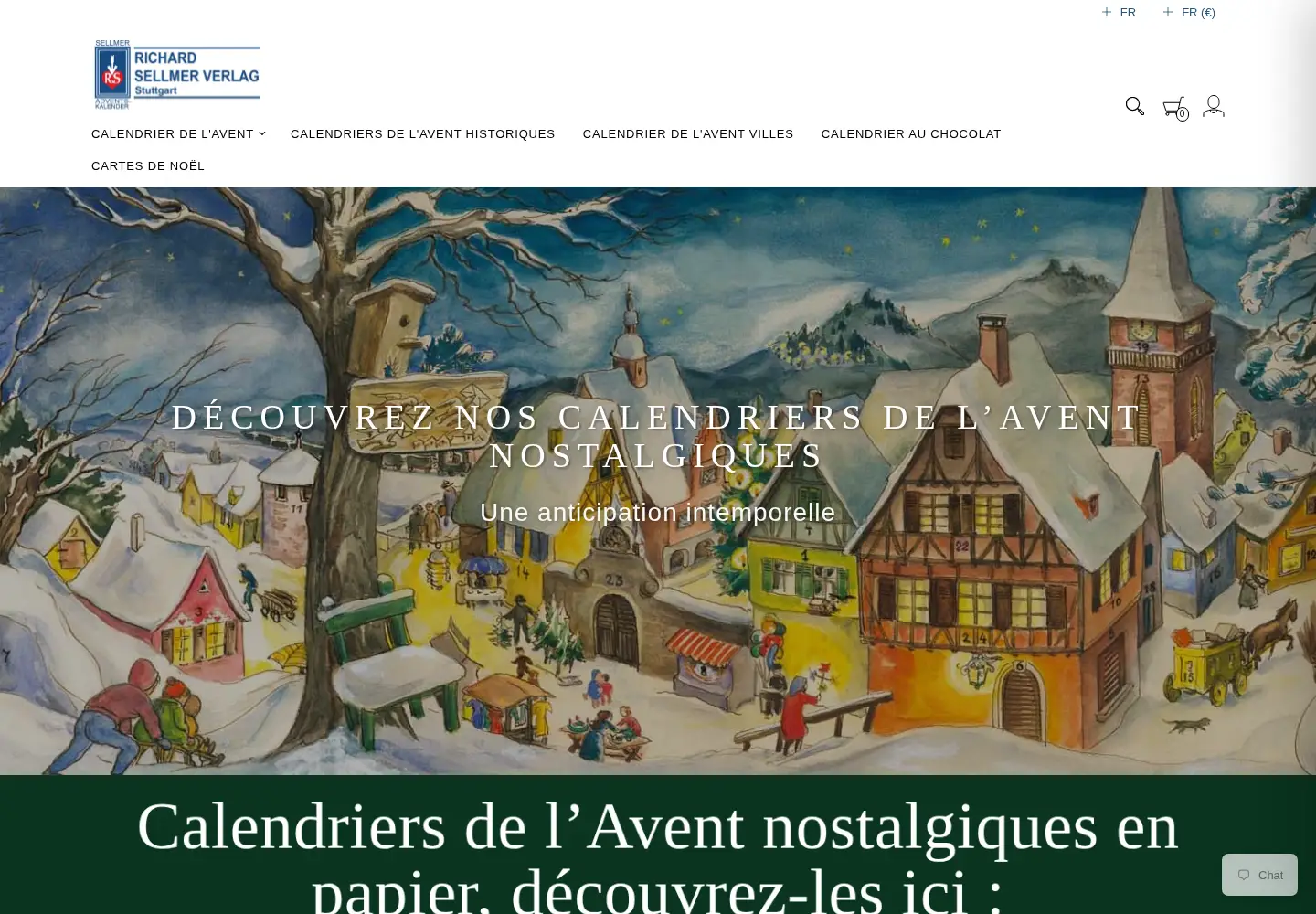 Screenshot of sellmer-adventskalender.com