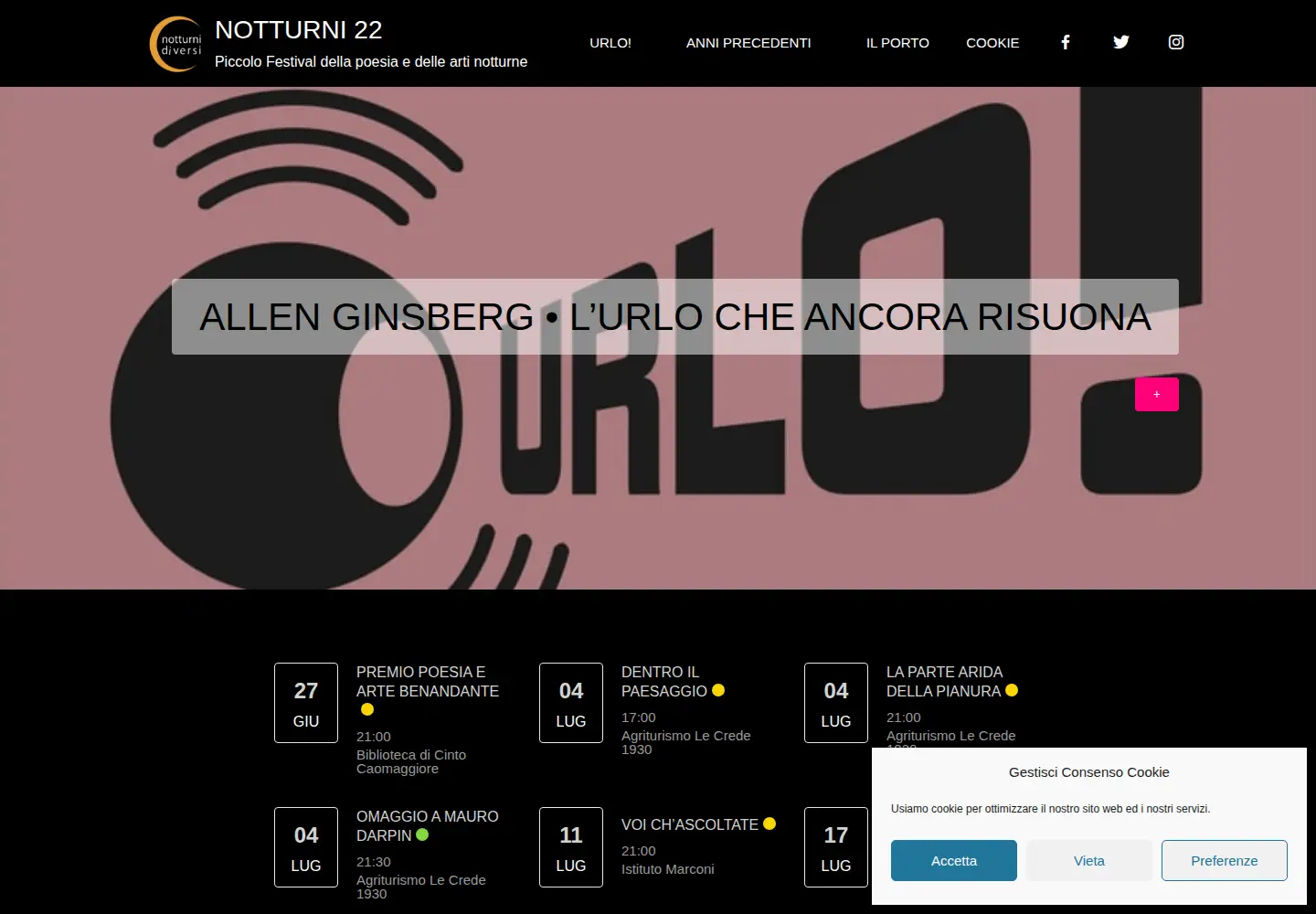 Screenshot of notturnidiversi.it
