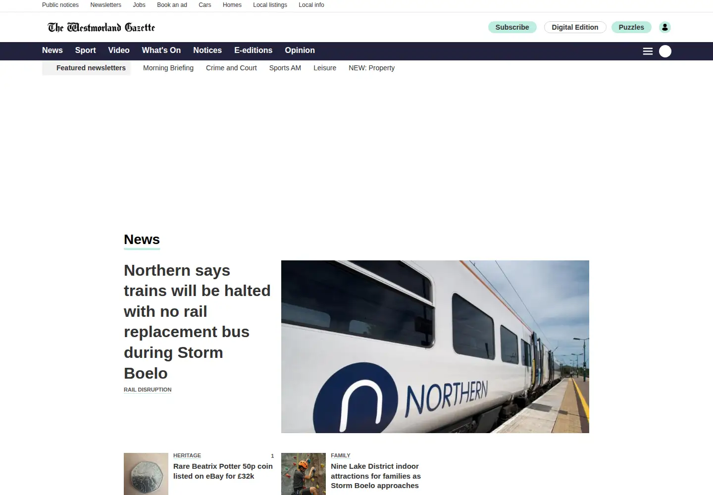 Screenshot of blackpoolcitizen.co.uk