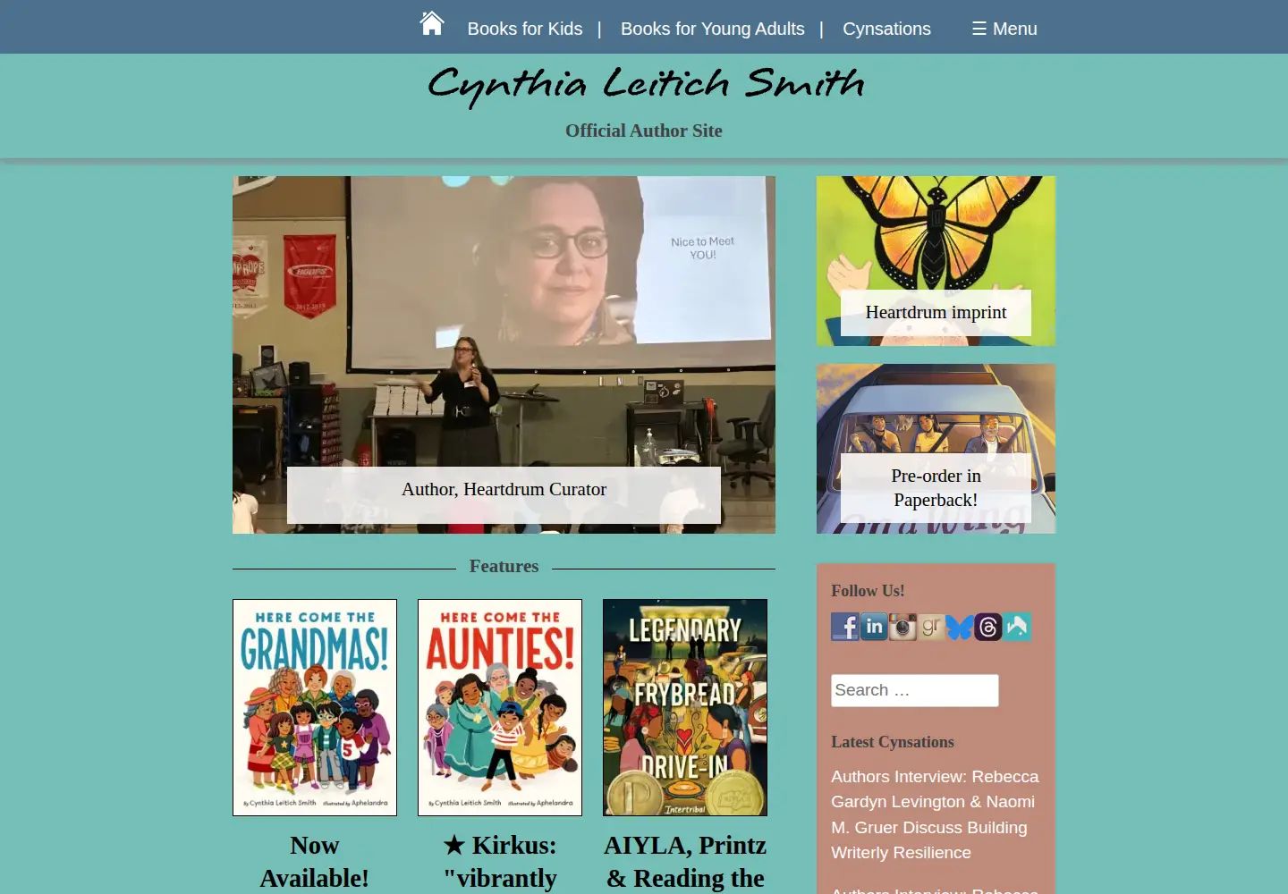 Screenshot of cynthialeitichsmith.com