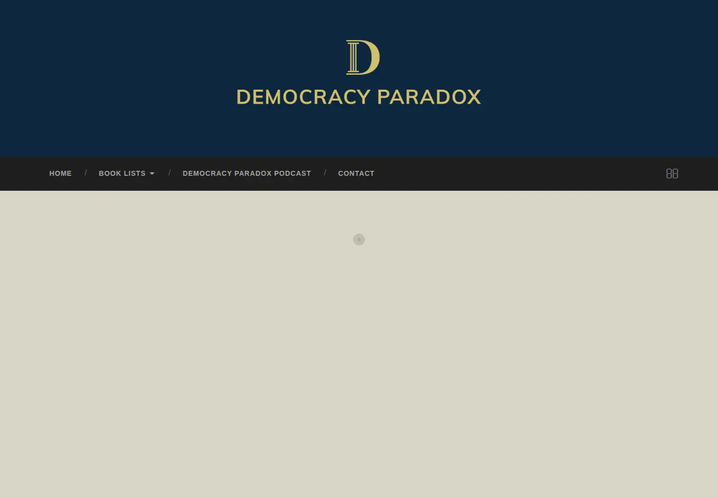 Screenshot of democracyparadox.com