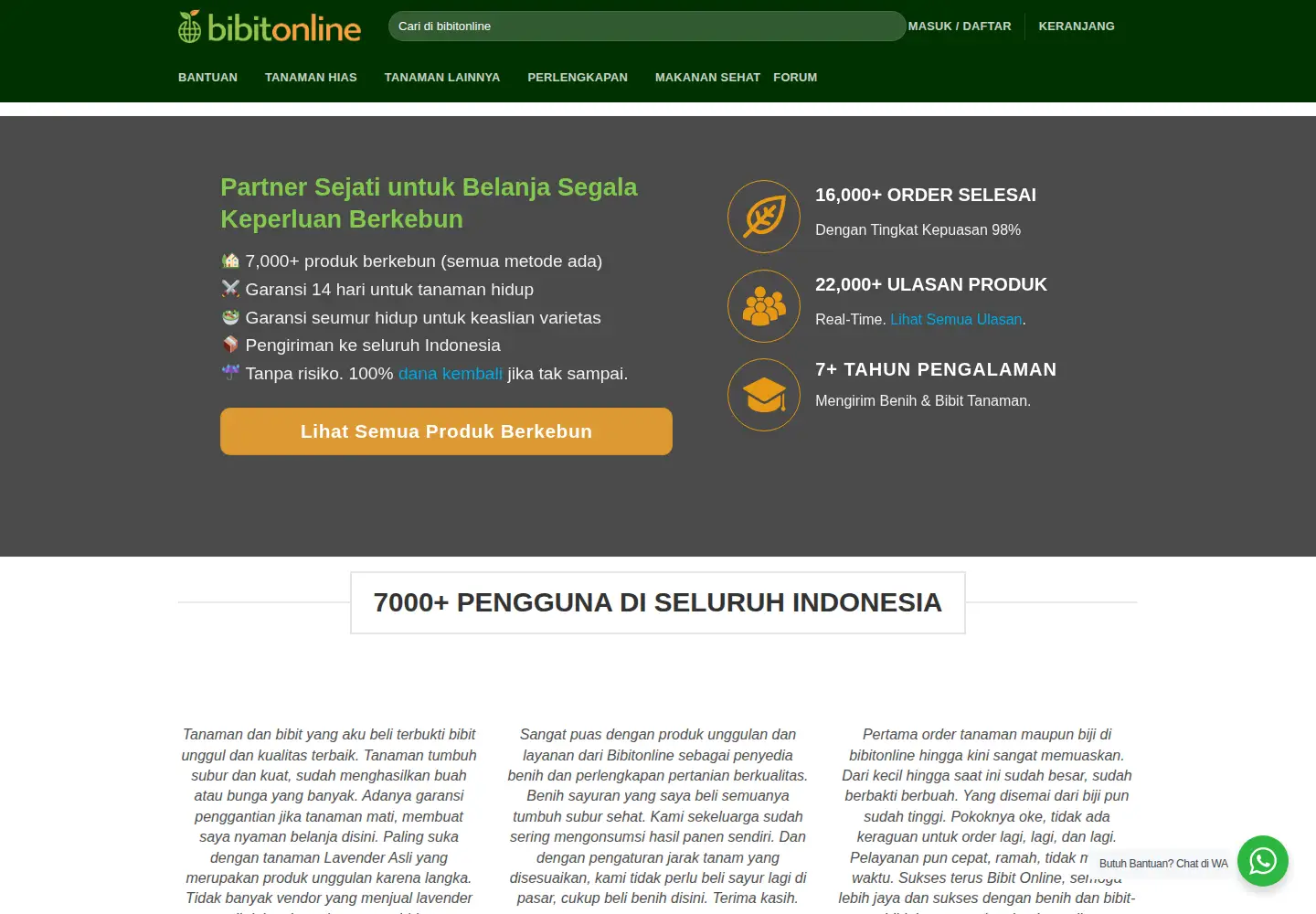 Screenshot of bibitonline.com