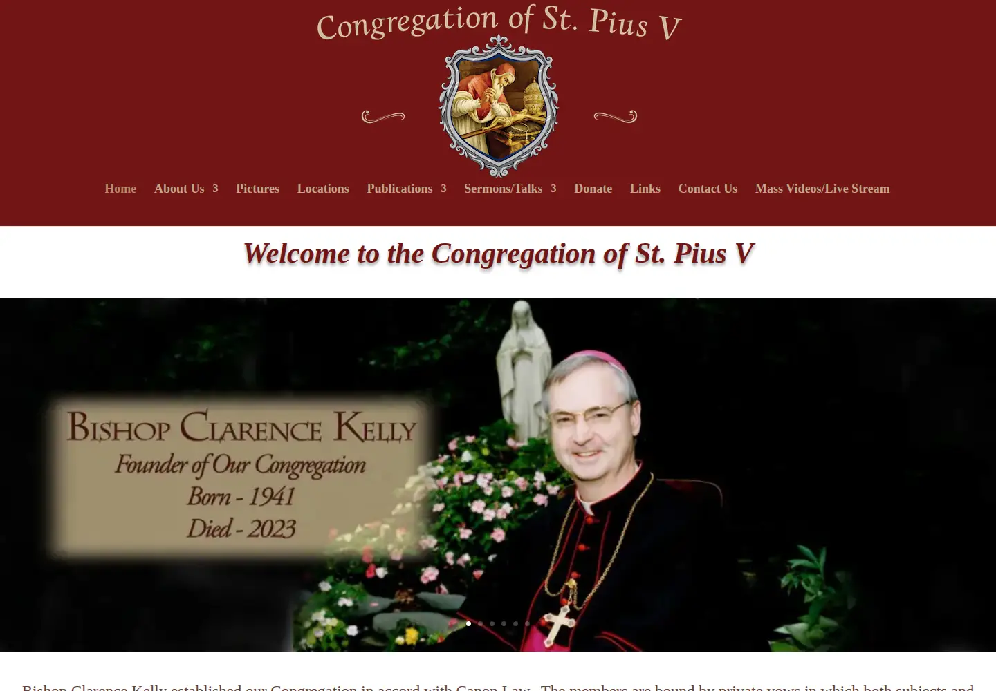 Captured homepage of sspv.org in the current scan