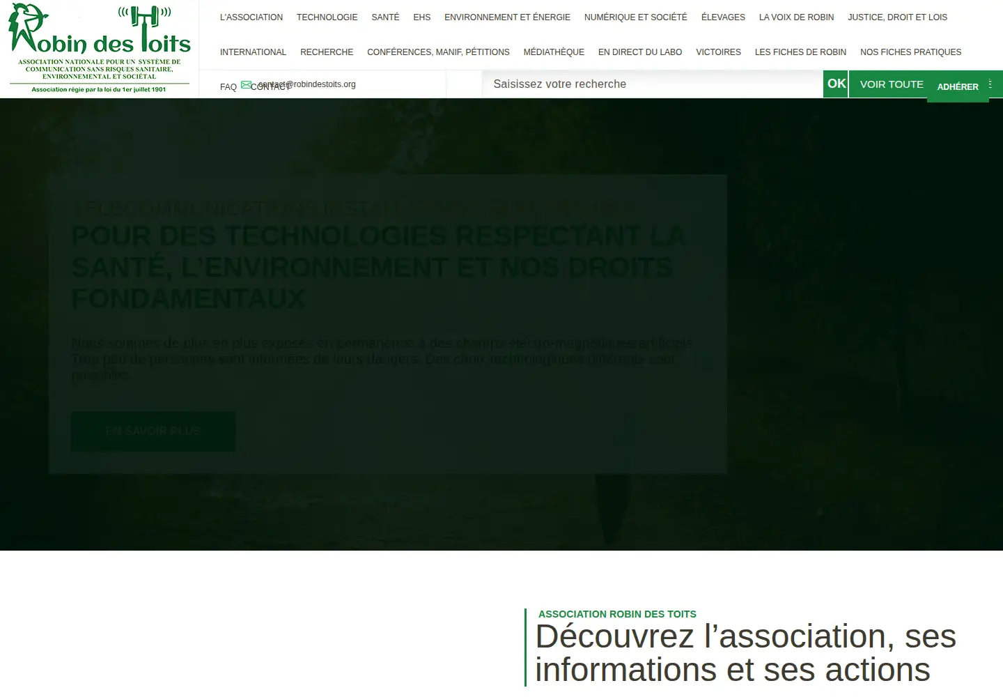 Screenshot of robindestoits.org