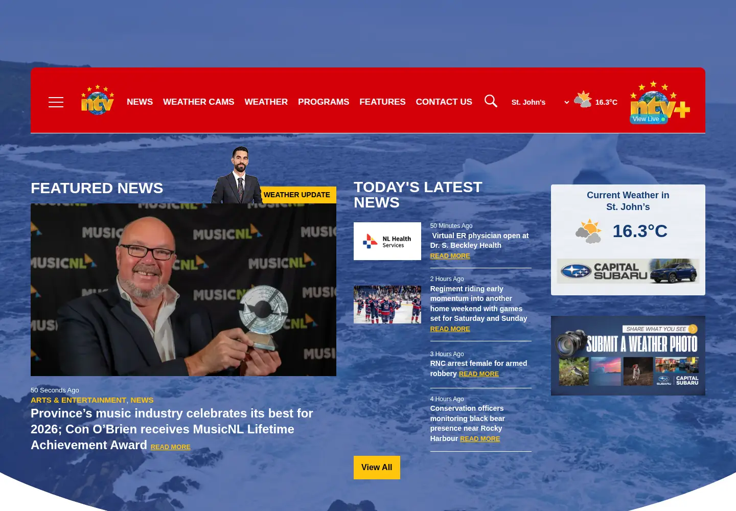 Screenshot of ntv.ca