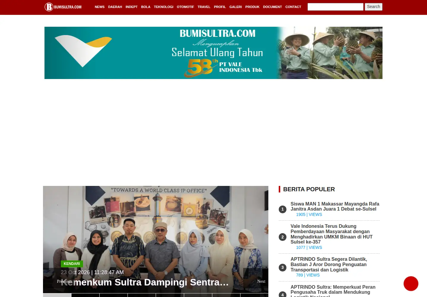 Screenshot of bumisultra.com