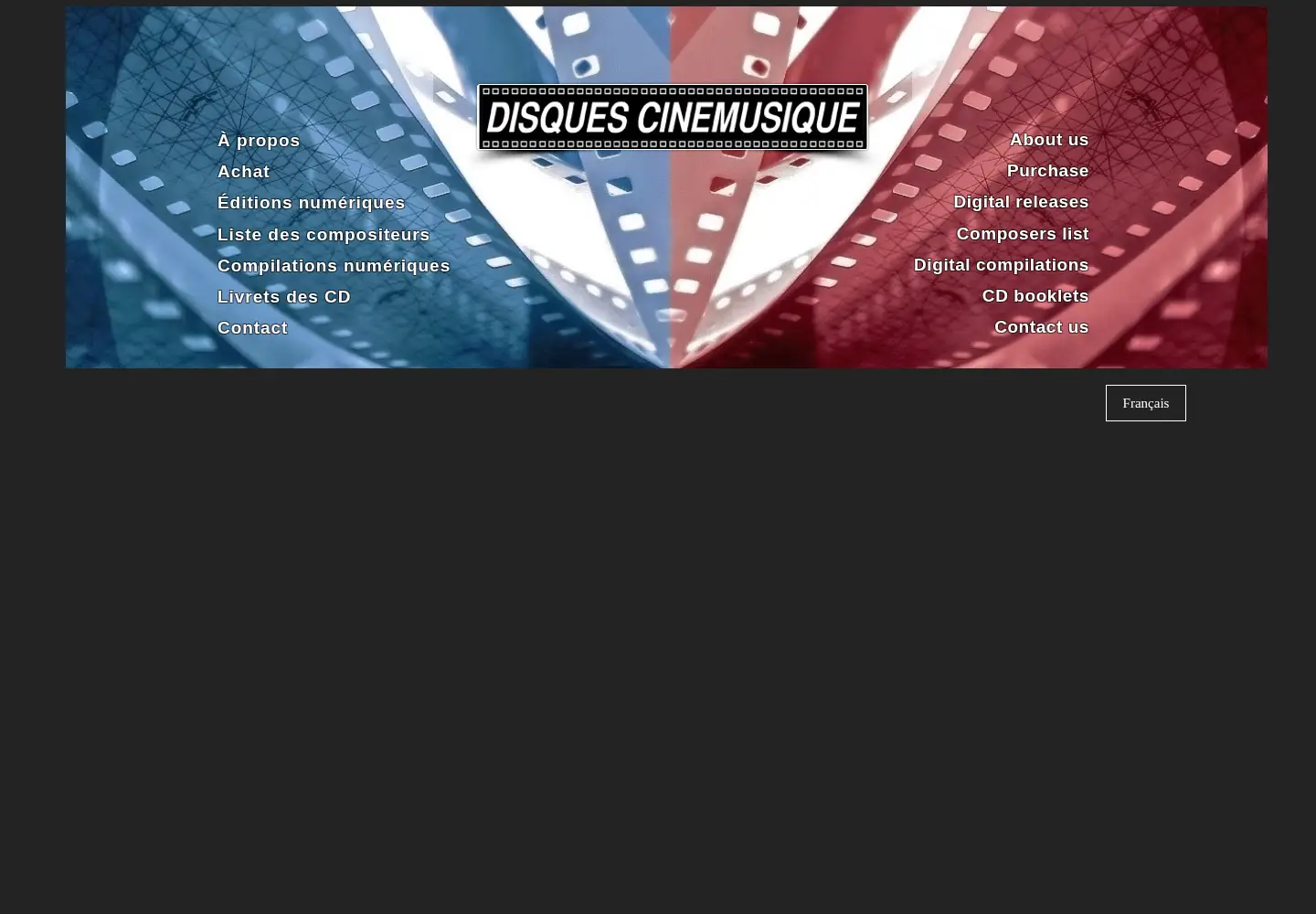 Screenshot of disquescinemusique.com