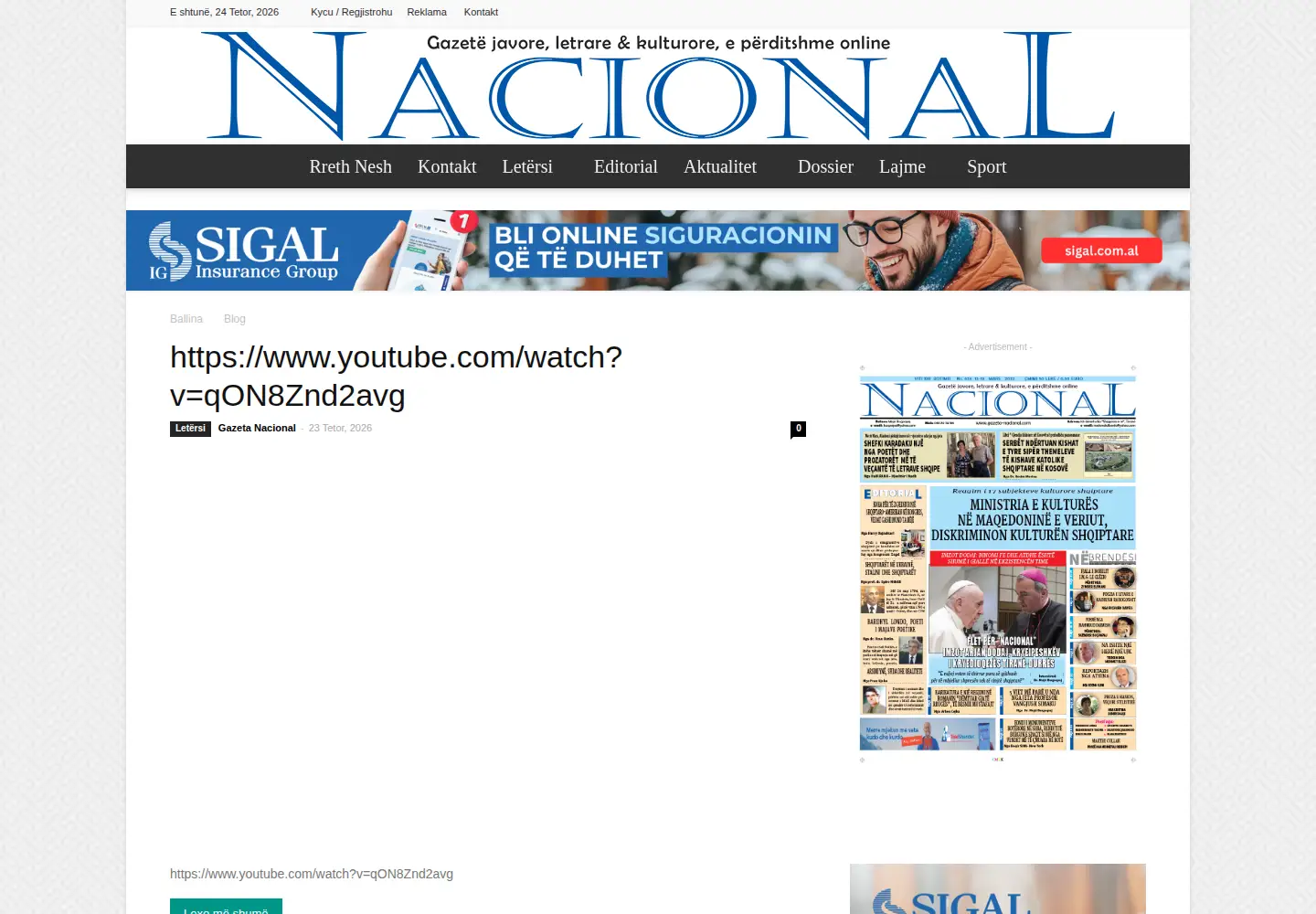 Screenshot of gazeta-nacional.com