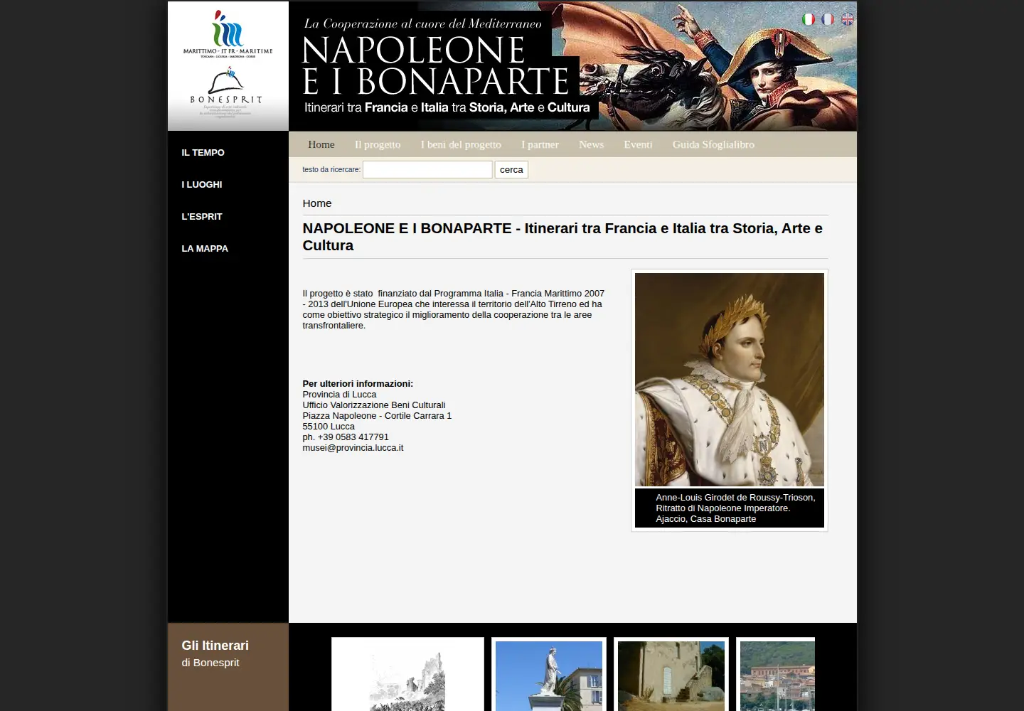 Screenshot of napoleonsites.eu