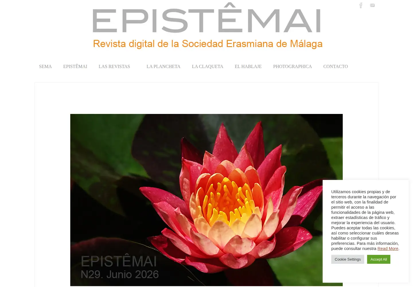 Captured homepage of epistemai.es in the current scan