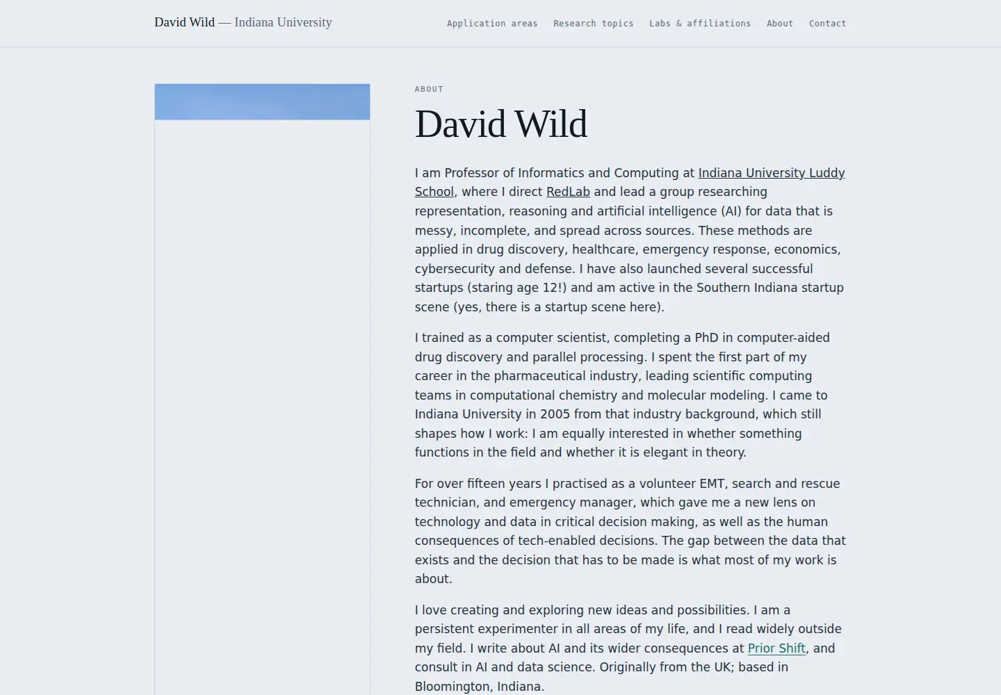 Captured homepage of djwild.info in the current scan