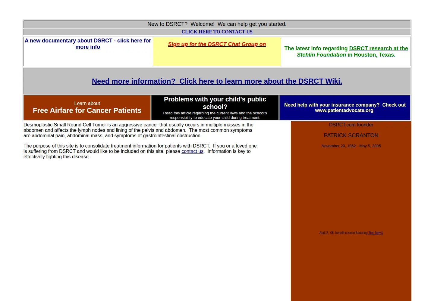 Screenshot of dsrct.com