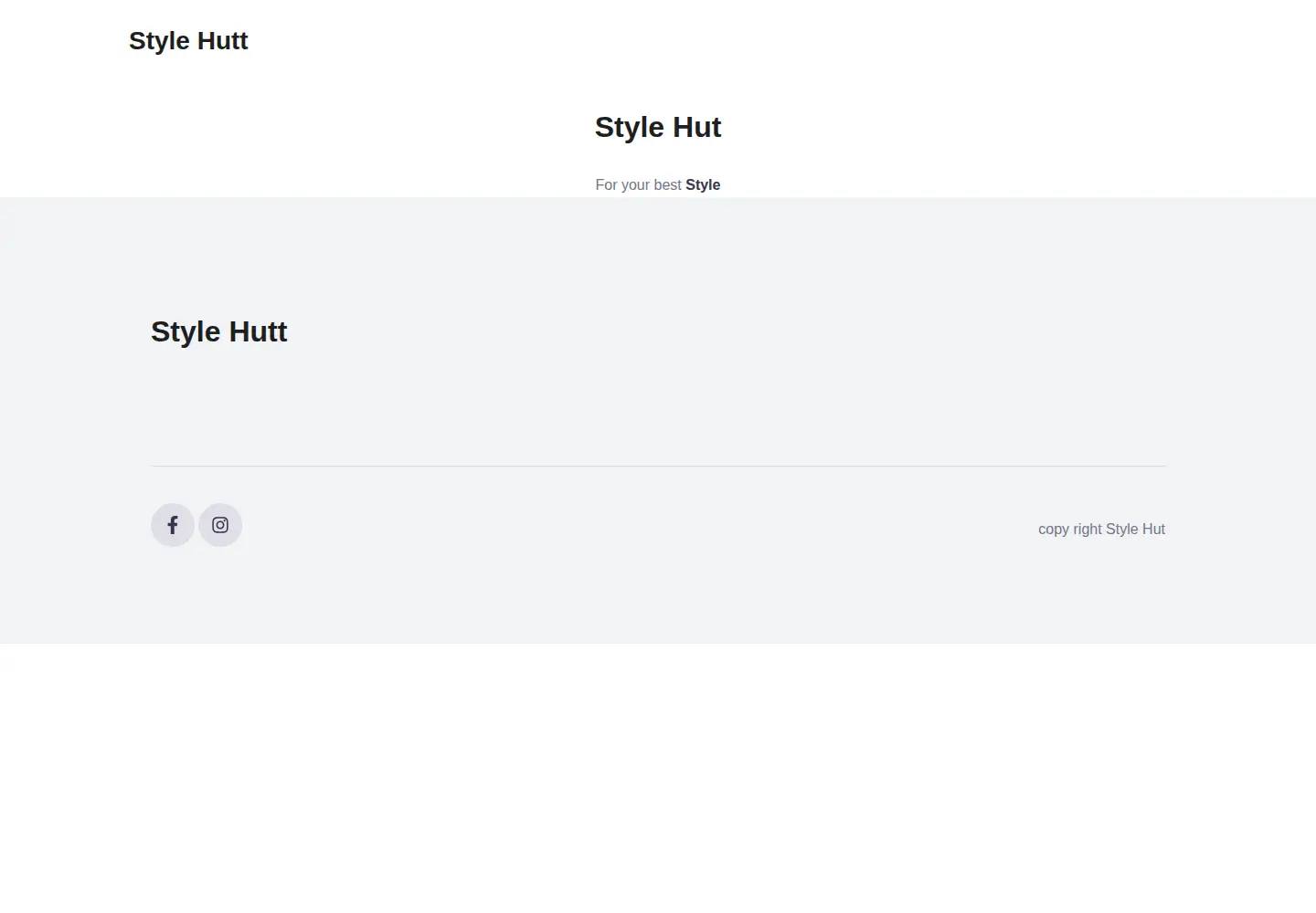 Screenshot of stylehutt.com