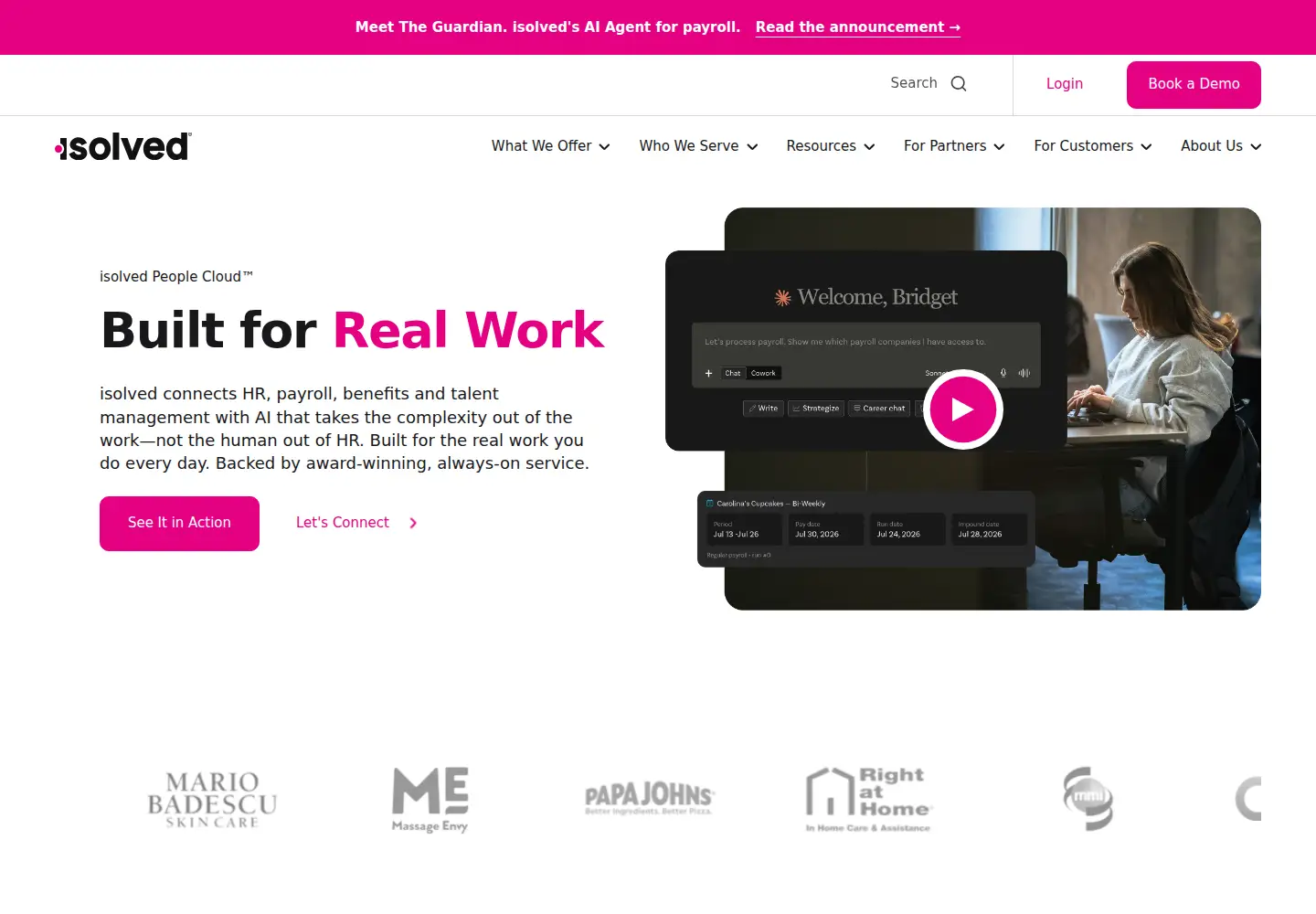 Screenshot of isolvedhcm.com