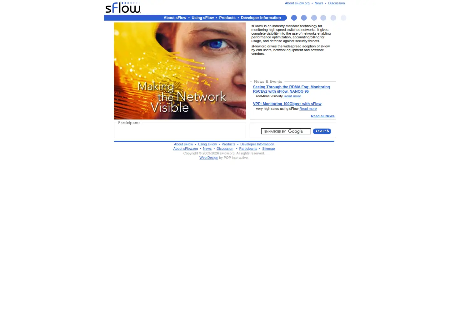 Screenshot of sflow.org