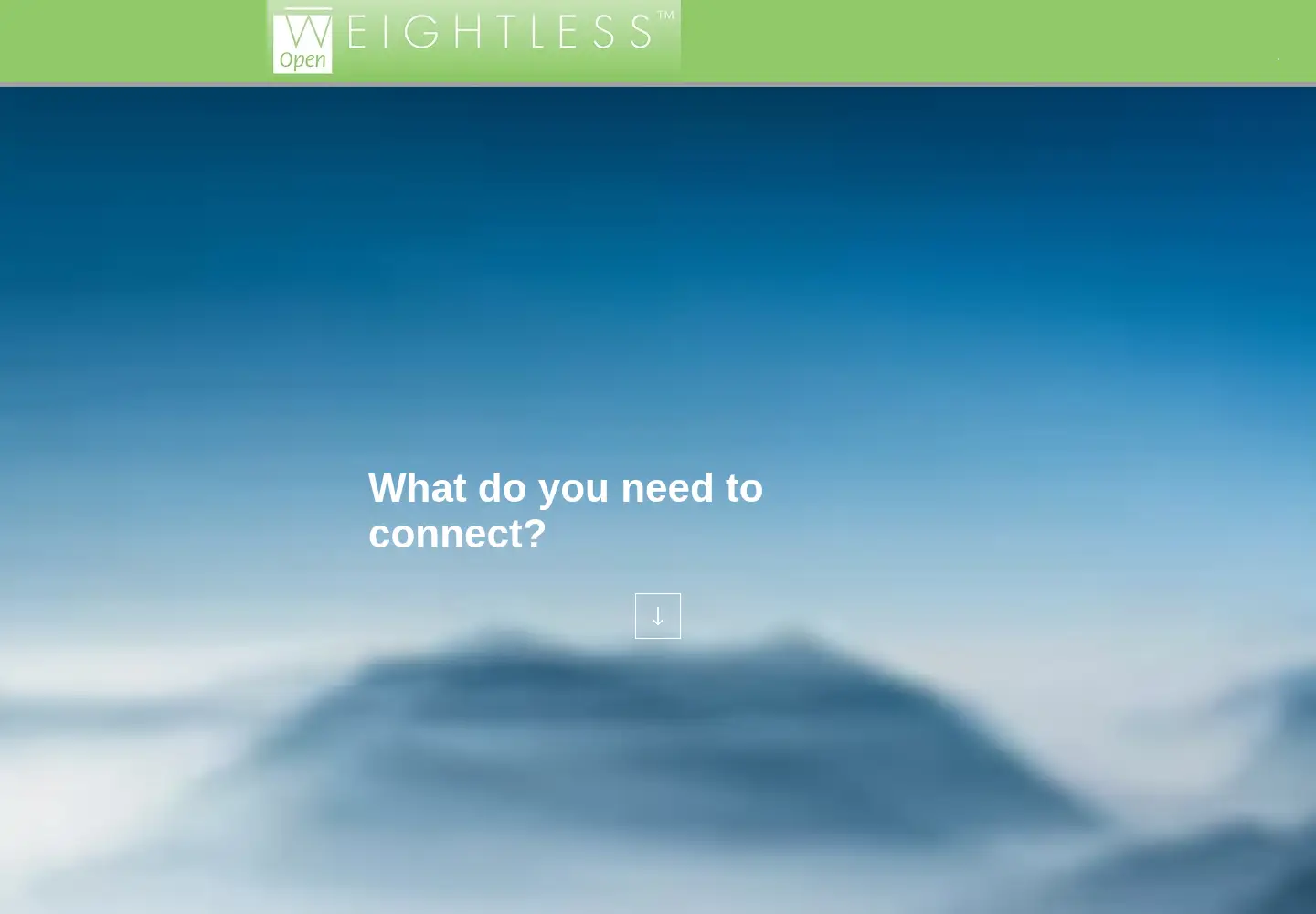 Captured homepage of weightless.org in the current scan