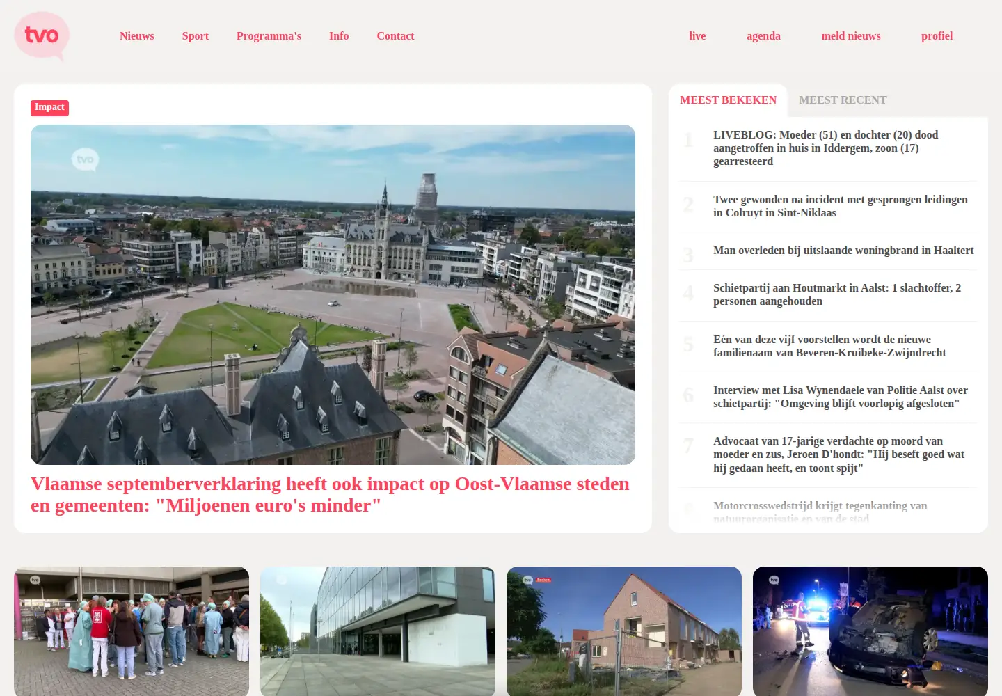 Screenshot of tvoost.be