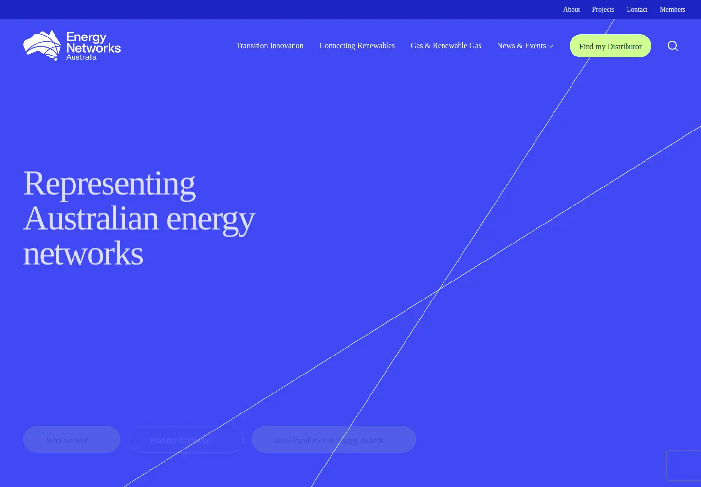 Screenshot of energynetworks.com.au