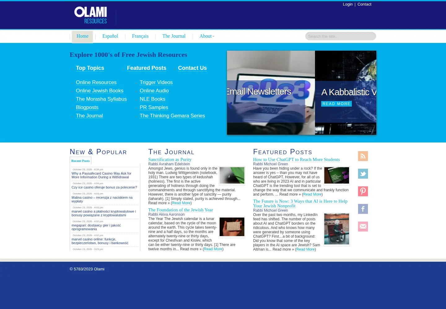 Screenshot of nleresources.com