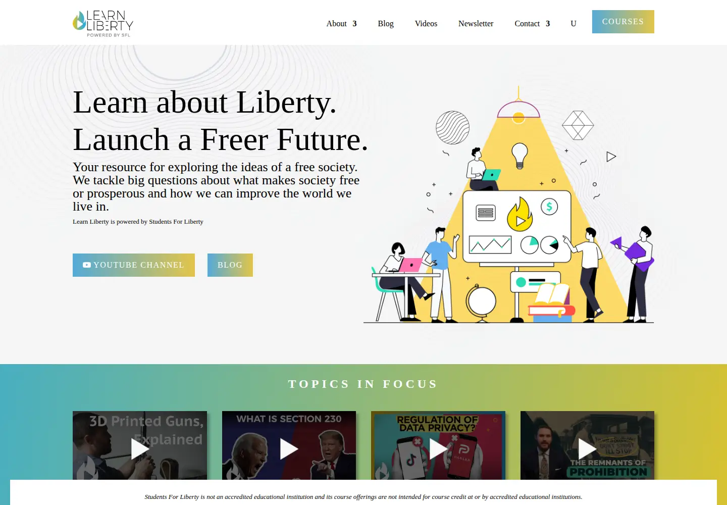 Screenshot of learnliberty.org