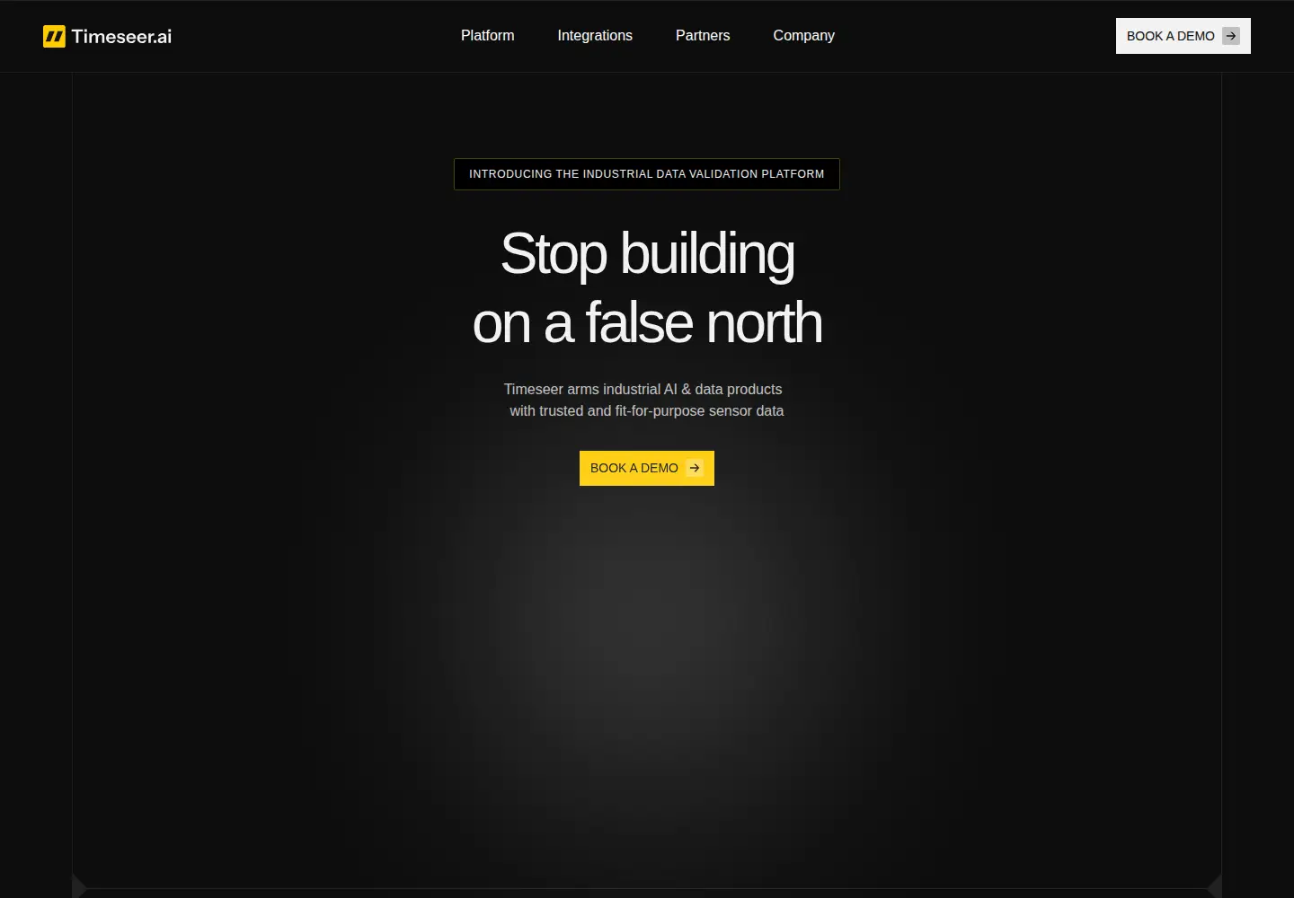 Screenshot of timeseer.ai