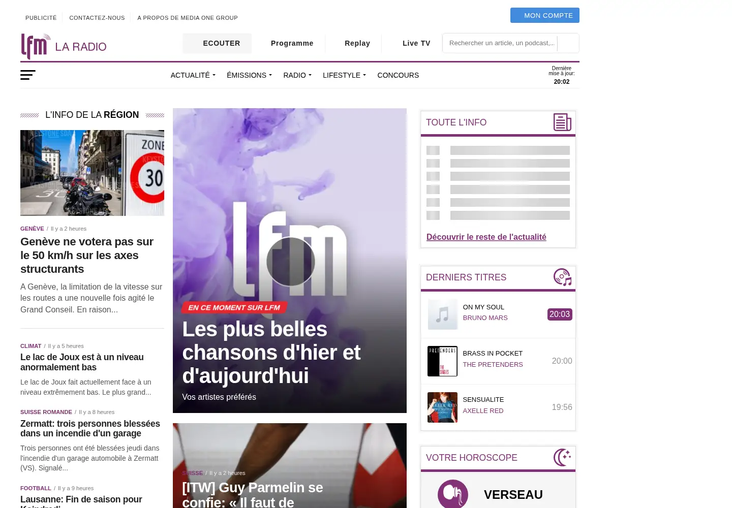Screenshot of lfm.ch