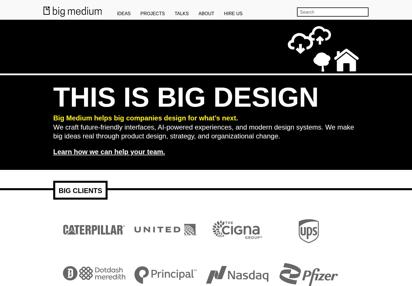 Screenshot of bigmedium.com