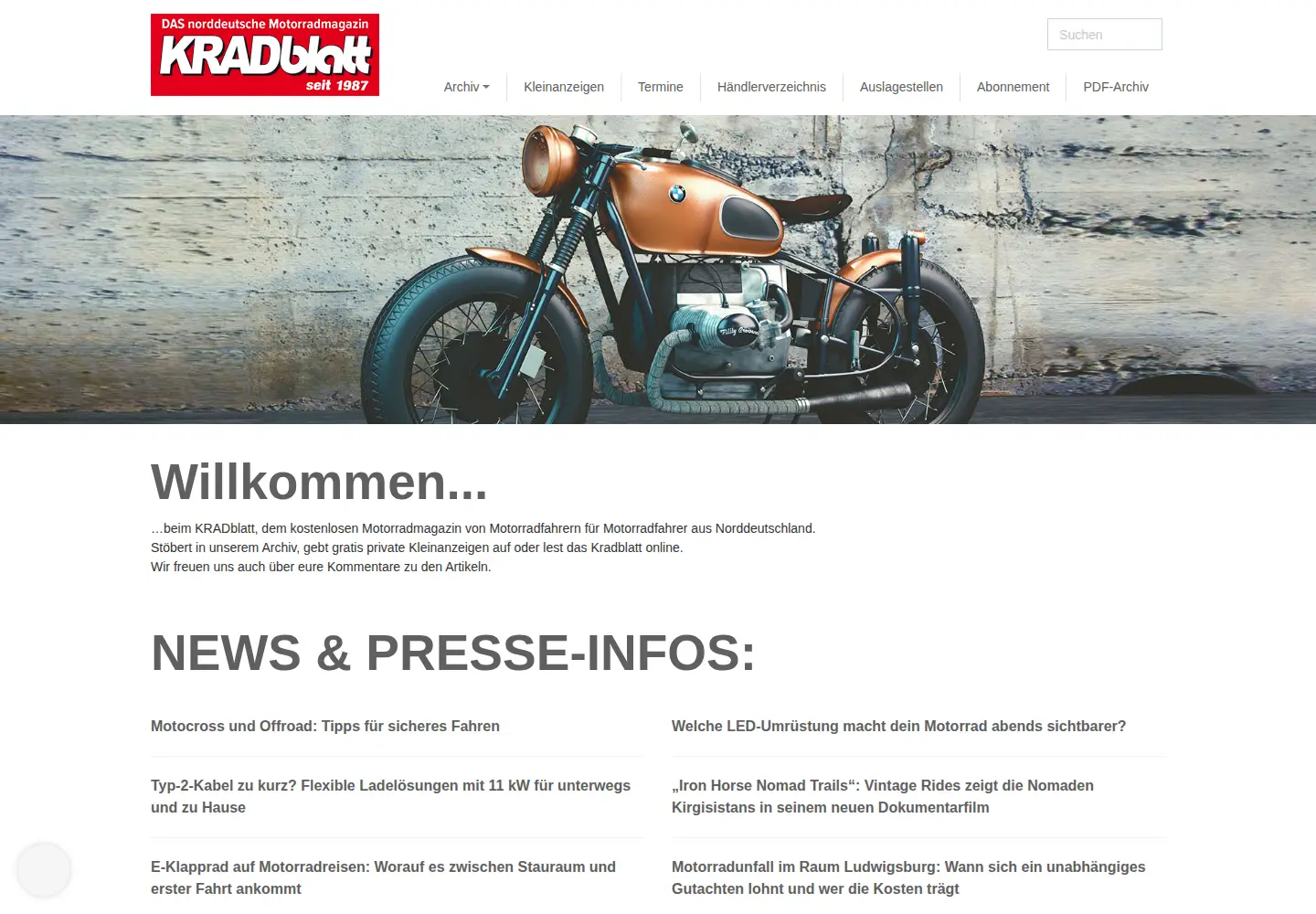 Screenshot of kradblatt.de