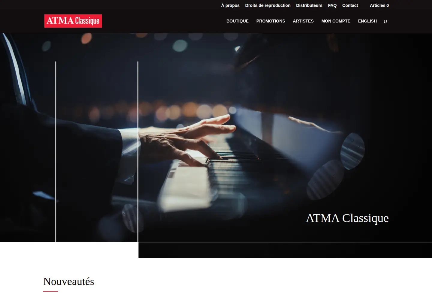 Captured homepage of atmaclassique.com in the current scan