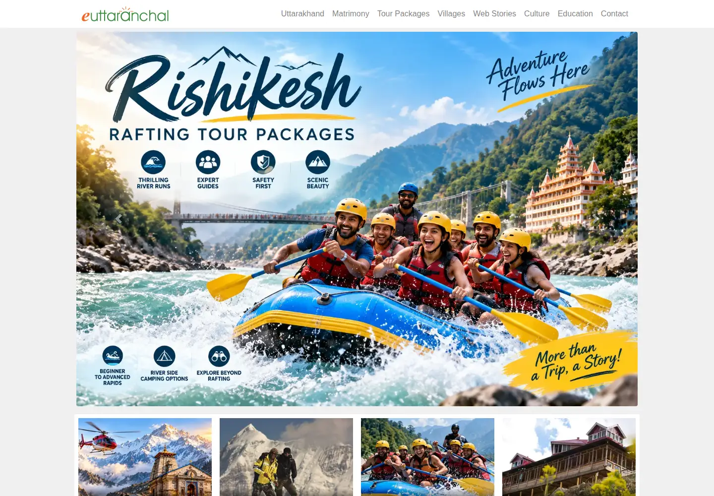 Captured homepage of euttaranchal.com in the current scan