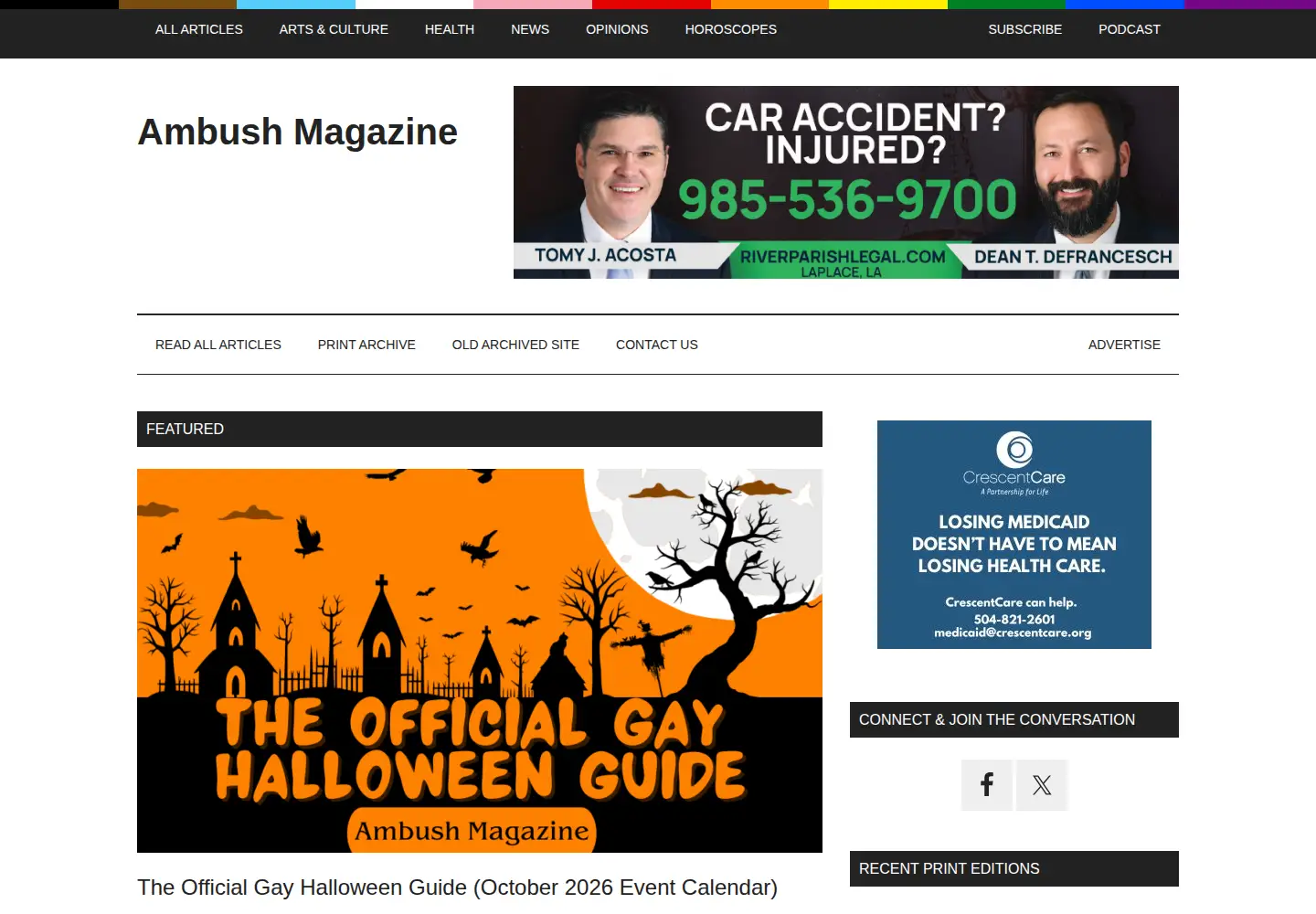 Screenshot of ambushmag.com