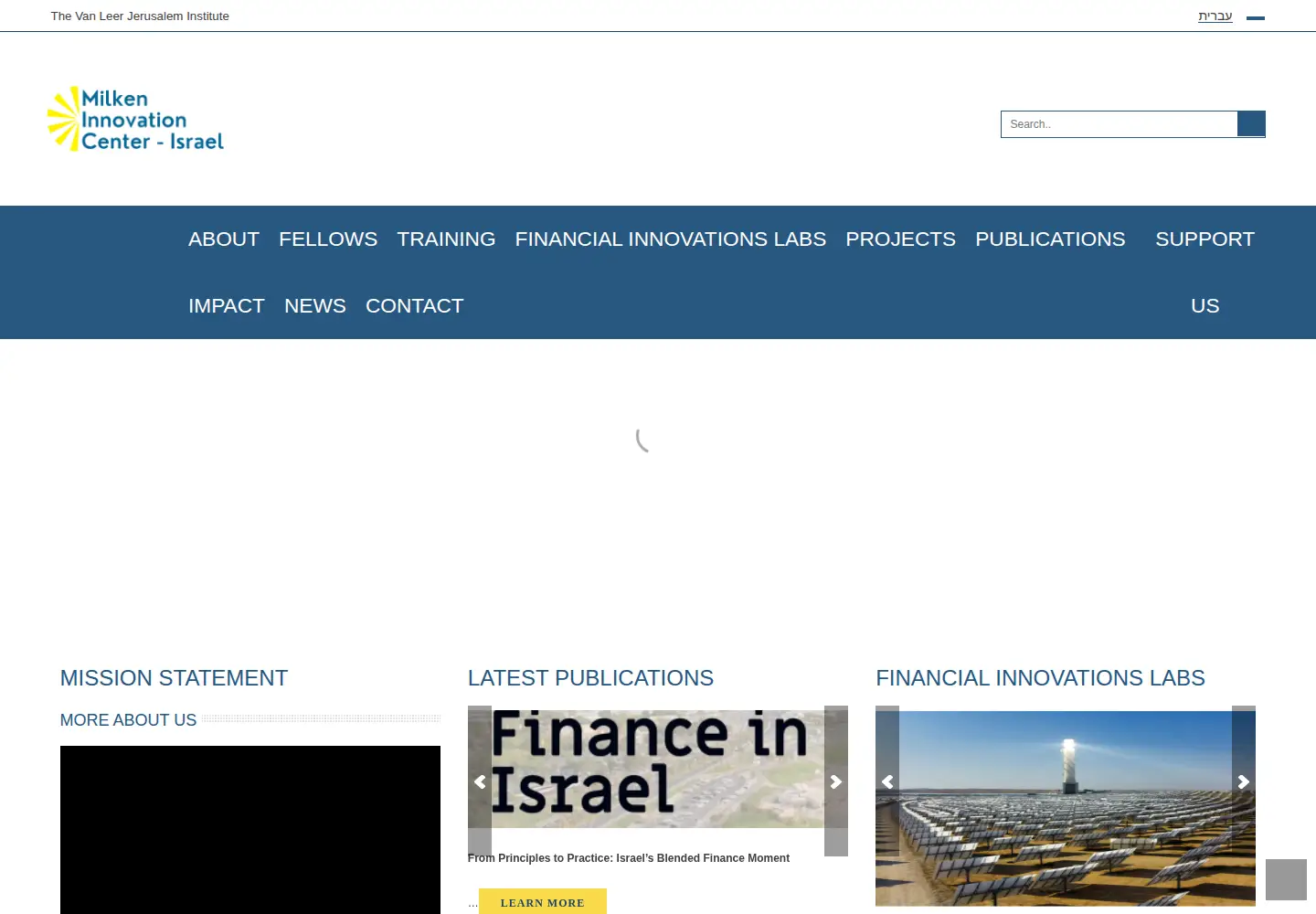 Screenshot of milkeninnovationcenter.org