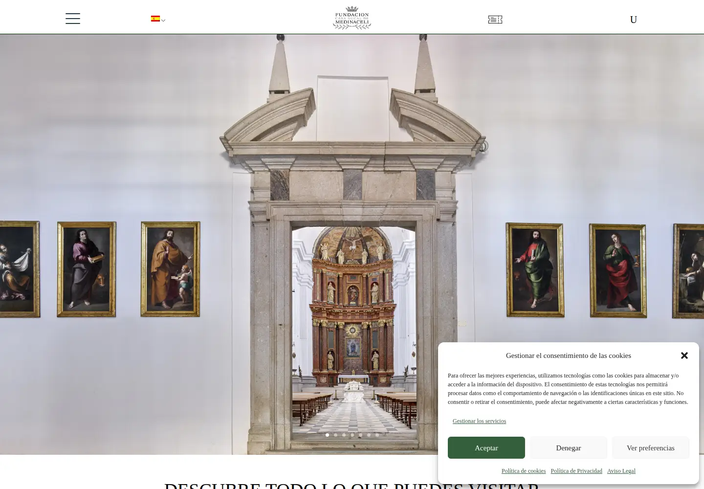 Screenshot of fundacionmedinaceli.org