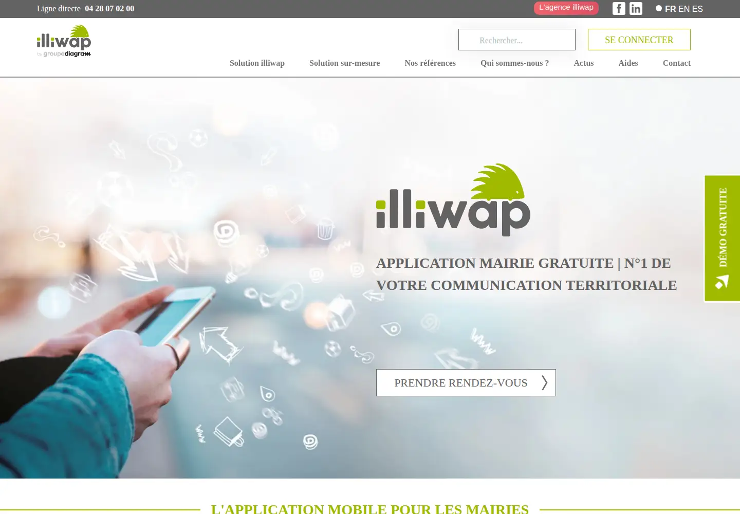 Captured homepage of illiwap.com in the current scan