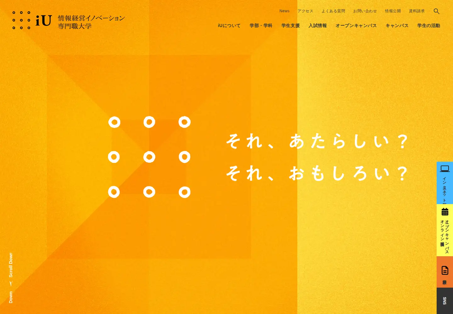 Screenshot of i-u.ac.jp