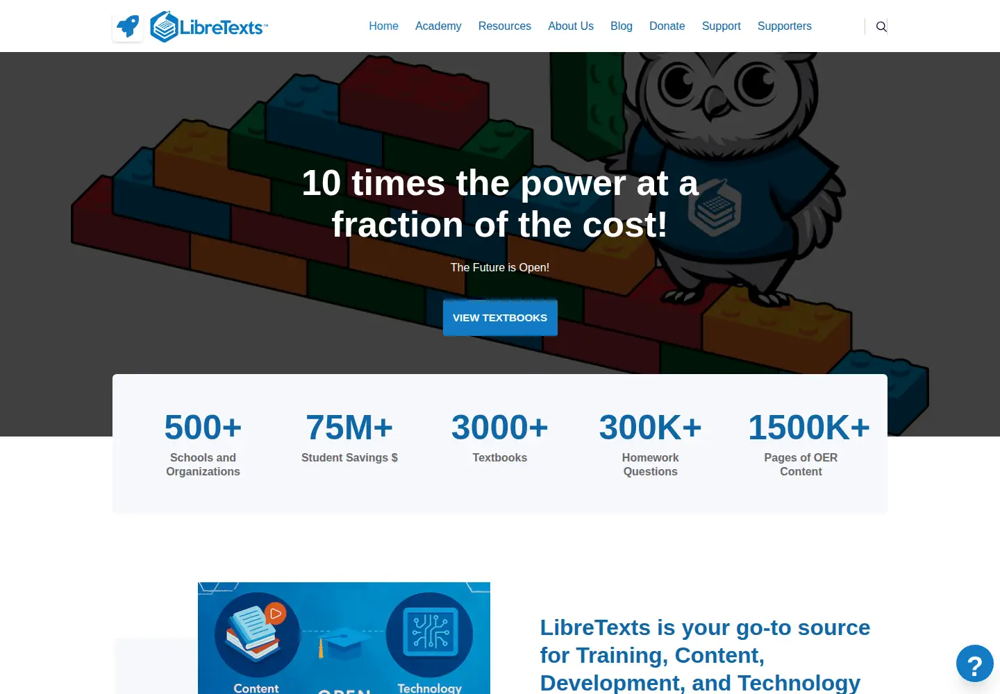 Screenshot of libretexts.org