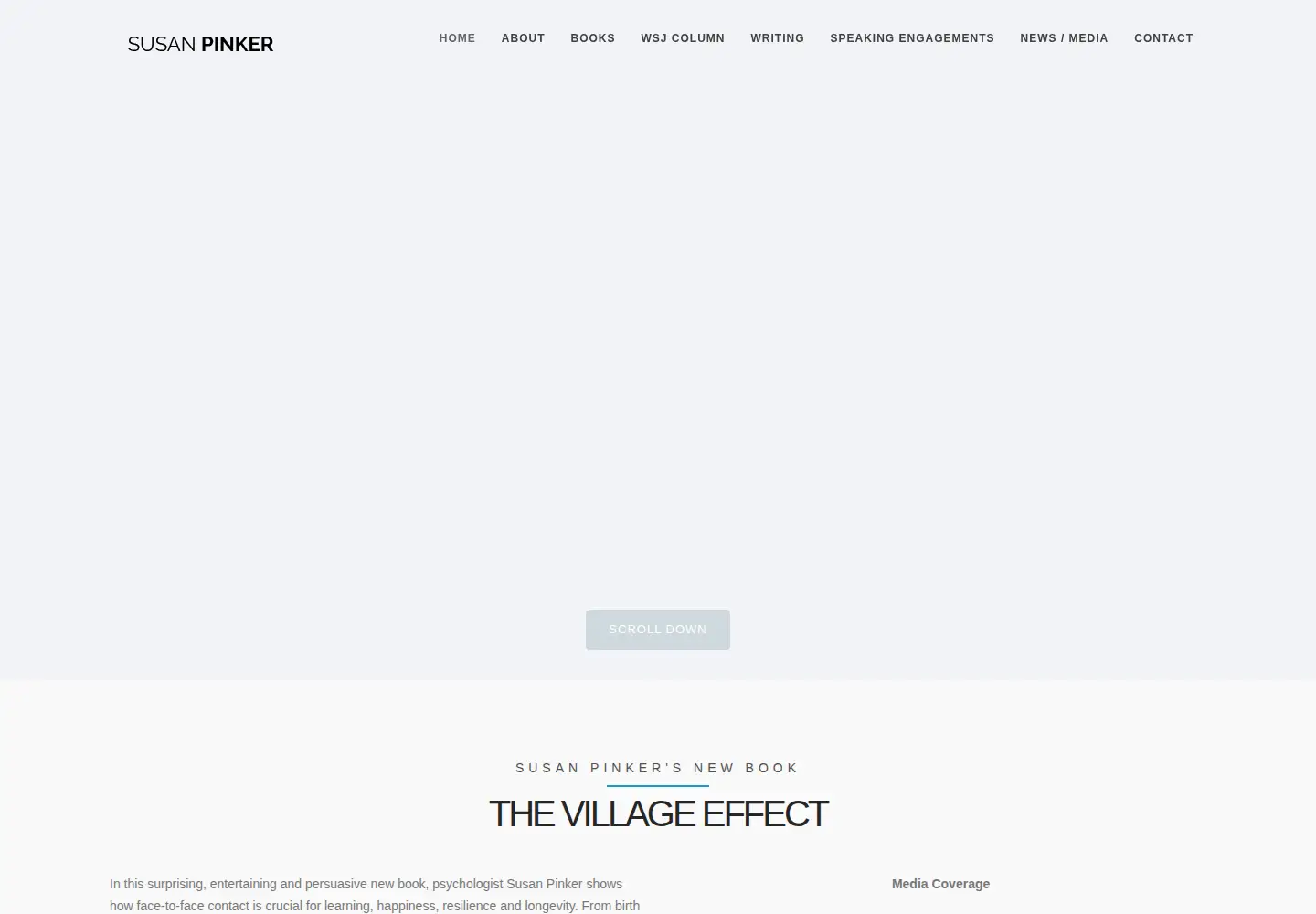 Screenshot of susanpinker.com